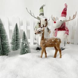 30G Simulation Snowflak Miniature Coarse/Fine Snow Powder Model Christmas/Building Sand Table Scene Layout Materials Diorama Kit