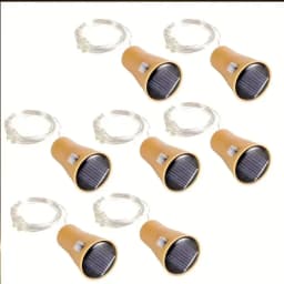 20LED Solar Copper Soft Wood String Lights for Wine Bottles, Parties, Holidays, Christmas, Outdoor, Suitable for DIY, Wedding