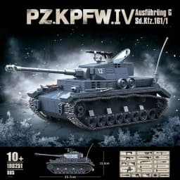 QUAN GUAN No. 4 Type G Tank Building Block Toy Collection Model Children For Christmas And Birthday Gifts