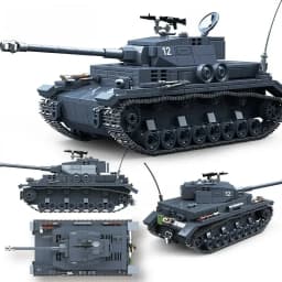 QUAN GUAN No. 4 Type G Tank Building Block Toy Collection Model Children For Christmas And Birthday Gifts