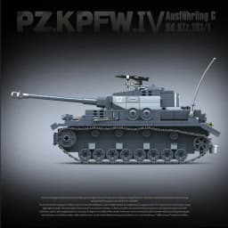 QUAN GUAN No. 4 Type G Tank Building Block Toy Collection Model Children For Christmas And Birthday Gifts