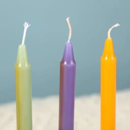 12pc/box Unscented Assorted Colors Mini Taper Candle, Great For Emergency lighting, Rituals, Spells, Wax Play,Christmas Decor