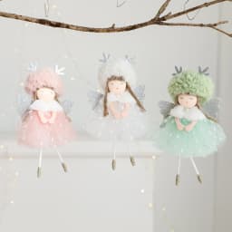 Christmas Angel Dolls Merry Christmas Tree Decoration for Home 2023 Cristmas Xmas Navidad Natal Noel Gifts Happy New Year 2024