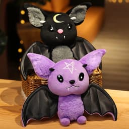 30cm Demon Bat Halloween Plushy Four-color Demon Bat Cartoon Soft Model For Boys and Girls Christmas Halloween Holiday Gifts