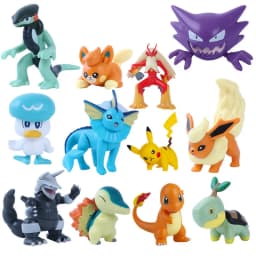 New 4-9CM Pokemon Cartoons Movie Anime Figure Gengar Pikachu Eevee Dragon Pet Action Figure Model Toy Christmas Gift Buy in Bulk