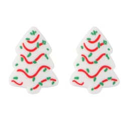 10Pcs/Lot New Christmas Tree Silicone Focal Beads For Jewelry Making DIY Beaded Pens Keychains Gifts Handmade Accessories