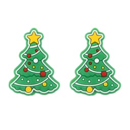 10Pcs/Lot New Christmas Tree Silicone Focal Beads For Jewelry Making DIY Beaded Pens Keychains Gifts Handmade Accessories