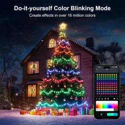 WS2812B RGB LED String Garland Light 10m 5m Smart IC APP Bluetooth Remote Fairy Lights Dreamcolor Garden Party Christmas Decor