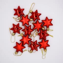 12Pcs Christmas Balls Xmas Tree Hanging Ornaments Ball Heart Stars Gold Red Pendants Merry Christmas Party Decor 2023 New Year
