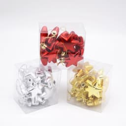 12Pcs Christmas Balls Xmas Tree Hanging Ornaments Ball Heart Stars Gold Red Pendants Merry Christmas Party Decor 2023 New Year