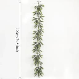 Artificial Christmas Pine Garland, Greenery Winter Garland Decor for Home, Wall, Porch, Table, Mantle, Indoor Outdoor Decoration