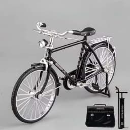 1:6 Scale Alloy Mountain Bike Model Realistic Gear Toy with Front & Rear Shock Absorbers Christmas Gifts for Bicycle Enthusiasts