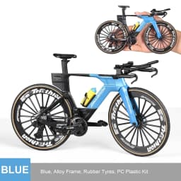 1:6 Scale Alloy Mountain Bike Model Realistic Gear Toy with Front & Rear Shock Absorbers Christmas Gifts for Bicycle Enthusiasts