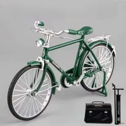 1:6 Scale Alloy Mountain Bike Model Realistic Gear Toy with Front & Rear Shock Absorbers Christmas Gifts for Bicycle Enthusiasts