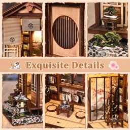 New Moss Lamp & Garden DIY Wooden Bookend 3D Puzzle - Hand Assembly Miniature House Model, Home Decor, Christmas Black Friday