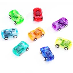 10-20Pcs Mini Transparent Pull Back Car Kids Birthday Party Gift Pinata Filler Carnival Christmas Prize Reward Toy for Kids