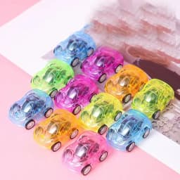 10-20Pcs Mini Transparent Pull Back Car Kids Birthday Party Gift Pinata Filler Carnival Christmas Prize Reward Toy for Kids