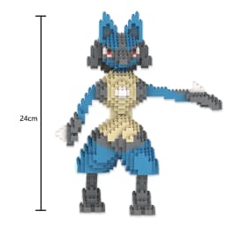 Kawaii Pokemon Marowak Lucario Mimikyu Building Block Piplup Mega Rayquaza Charizard Assembled Mini Brick Toy for Christmas Gift