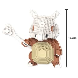Kawaii Pokemon Marowak Lucario Mimikyu Building Block Piplup Mega Rayquaza Charizard Assembled Mini Brick Toy for Christmas Gift