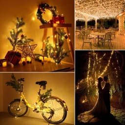 Christmas Party Wedding Decoration Remote Control Waterproof Battery Operated Fairy Lights 5/10/20/30 Meter Copper Wire String