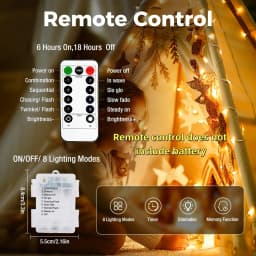 Christmas Party Wedding Decoration Remote Control Waterproof Battery Operated Fairy Lights 5/10/20/30 Meter Copper Wire String