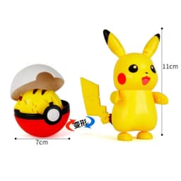 Authentic Pokemon PokeballAction Figure MEWTWO GENGAR PIKACHU Mobile Handheld Model Ornament Children's Toys Christmas Gifts