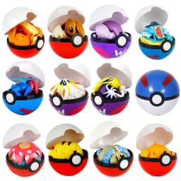 Authentic Pokemon PokeballAction Figure MEWTWO GENGAR PIKACHU Mobile Handheld Model Ornament Children's Toys Christmas Gifts