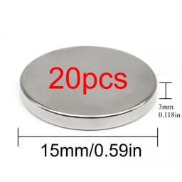 15x3mm Circular Strong Magnet Suitable for Photo Walls Bathroom Accessories Homes, Cabinet Doors, Christmas DIY, Graffiti Crafts
