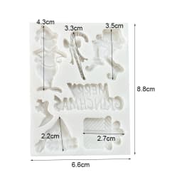 Christmas Tree Box Reindeer Silicone Cake Baking Mold Sugarcraft Chocolate Cupcake Mould Fondant Cake Decorating Tools