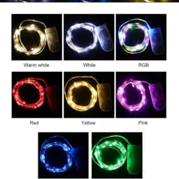 10PCS Wholesale 5m~1m LED Copper Wire Fairy Lights LED String Lights Party Wedding Indoor Christmas Decoration Garland Lights