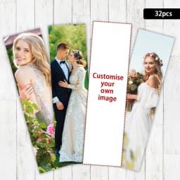 32pcs Custom Bookmarks Set, Personalized Image Design, Wedding & Home Decor, Christmas Gift, Affordable Luxury, Ideal