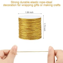 0.2-1MM Silver Gold Color Cord Jewelry Thread Metallic Ornament String for Christmas Tree Hanging Crafts Making Gift Decoratiion