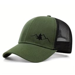 2026 New Fashionable Skateboarding Hat Christmas Tree Embroidered HipHop Hat Daily Leisure Sunshade Baseball Hat Unisex Mesh Hat