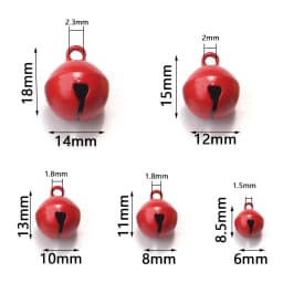 50pcs/lot Small Jingle Bells Beads Mix Colors Loose Charm Bell For Handmade Christmas Party Decoration DIY Jewelry Accessories
