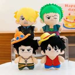 Anime 23cm Plush toys Luffy Zoro Ace Sanji Plush Toy doll Backpack Hangings Kid Christmas Gift Toys Cute Doll Birthday Gifts