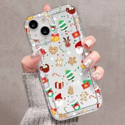 Cartoon Christmas Pattern Phone Case Phone Case For iPhone 17 16 15 14 Pro Max 13 12 11 XS X XR 7 8 Plus 16e 17 Air Clear Cover