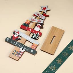 Runto 1pc Wooden Xmas Tree Ornaments Santa Claus Snowman 2025 Merry Christmas Home Decoration New Year Desktop Decor Navidad
