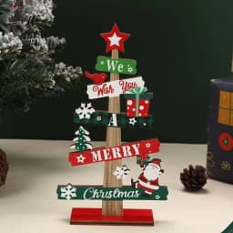 Runto 1pc Wooden Xmas Tree Ornaments Santa Claus Snowman 2025 Merry Christmas Home Decoration New Year Desktop Decor Navidad
