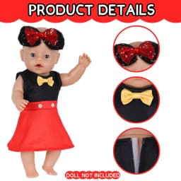 Elegant Princess Dresses For 18 Inch Dolls Cute Costume Outfits With Hairband Fits America Doll Kids Christmas Birthday Gift