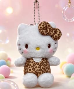 Sanrio Hello Kitty Kuromi Melody Pachacoo Cinnamoroll Stuffed Plush Toys Pendant Cute KT Keyring Anime Keychain Christmas Gift