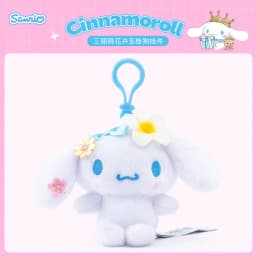 Sanrio Hello Kitty Kuromi Melody Pachacoo Cinnamoroll Stuffed Plush Toys Pendant Cute KT Keyring Anime Keychain Christmas Gift