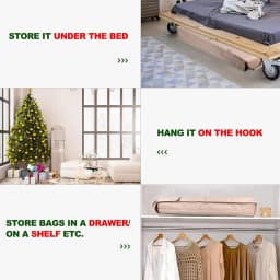 Durable Oxford Cloth Gift Wrap Storage Bag Christmas Gift Organizer with Multiple Pockets for Crafts,Posters Wrapping Paper Hold