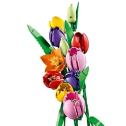 New product plant tulip  bouquet decoration Christmas birthday gift DIY home decoration gift assembling building blocks