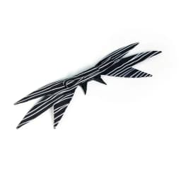 Jack Bow Tie Big Black Stripe Necktie Christmas Halloween Cosplay Props Accessories 1pcs Takerlama