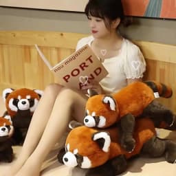 Lifelike Red Panda Stuffed Animals Raccoon Plush Toy Cute Panda Plushie Toy Gift For Kids Girlfriend Birthday Boy Christmas Gift
