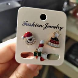 3pcs/set Merry Christmas Brooches Christmas Socks Christmas Tree Elk Enamel Badge Small Brooch Women Fashion Party Jewelry Gifts