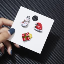 3pcs/set Merry Christmas Brooches Christmas Socks Christmas Tree Elk Enamel Badge Small Brooch Women Fashion Party Jewelry Gifts