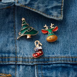 3pcs/set Merry Christmas Brooches Christmas Socks Christmas Tree Elk Enamel Badge Small Brooch Women Fashion Party Jewelry Gifts