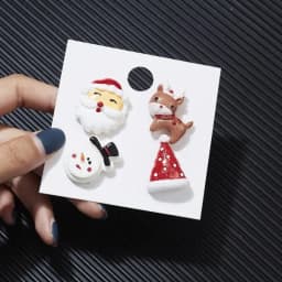 3pcs/set Merry Christmas Brooches Christmas Socks Christmas Tree Elk Enamel Badge Small Brooch Women Fashion Party Jewelry Gifts