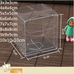 10pcs Wholesale NewClear PVC Box Packing Wedding/Christmas Favor Chocolate Candy Apple Gift Event Transparent Box/Case